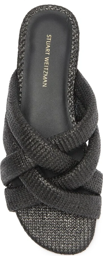 Crossover Raffia Slide Sandal - Image 11