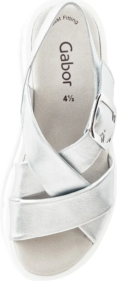 Crossover Slingback Wedge Sandal - Image 5