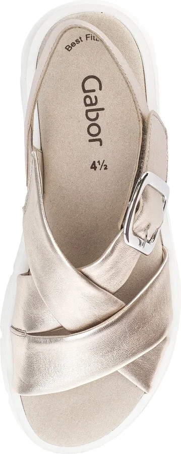 Crossover Slingback Wedge Sandal - Image 11