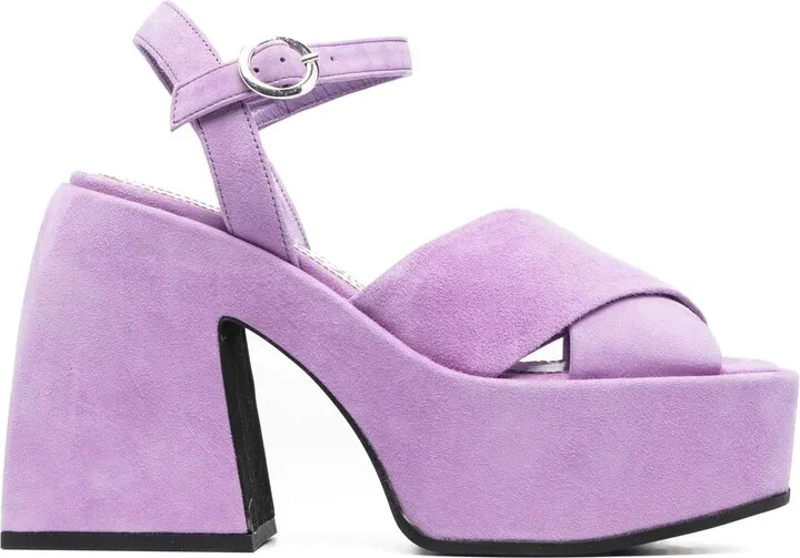 Crossover-Strap 120mm Platform Sandals