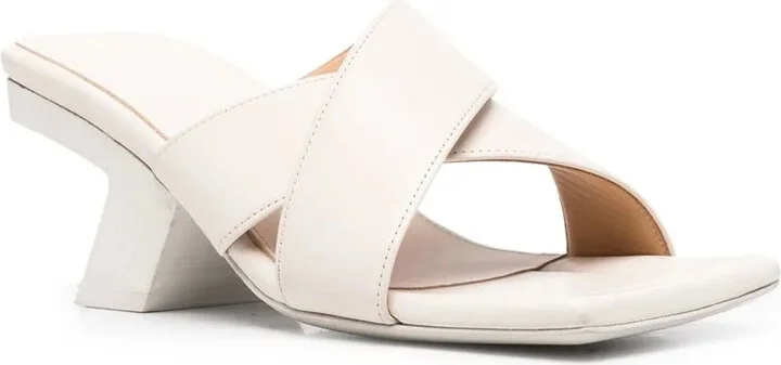 Crossover-Strap 75mm Leather Sandals - Image 2