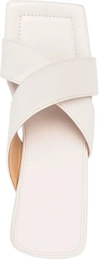 Crossover-Strap 75mm Leather Sandals - Image 4
