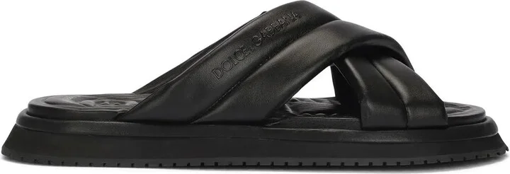 Crossover-Strap Flat Sandals