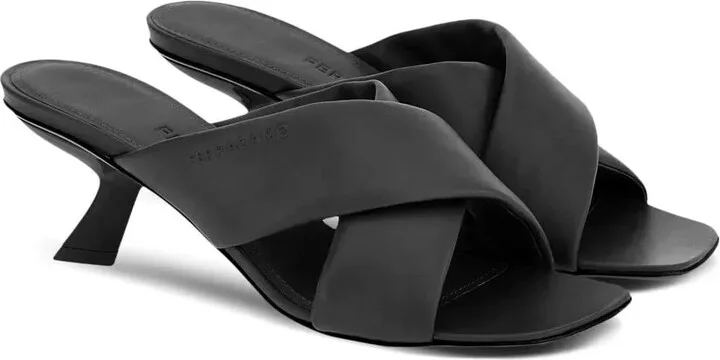 Crossover-Strap Lambskin Mules - Image 2