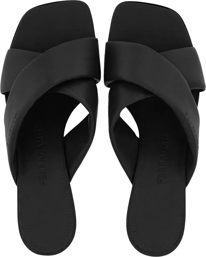 Crossover-Strap Lambskin Mules - Image 4