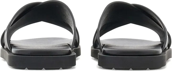 Crossover-Strap Leather Sandals - Image 3