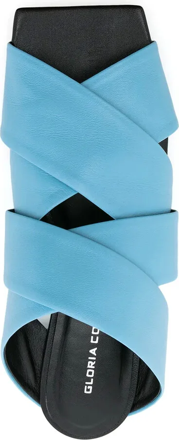 Crossover-Strap Leather Sandals - Image 4