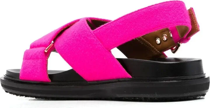 Crossover-Strap Leather Sandals - Image 3