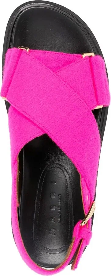 Crossover-Strap Leather Sandals - Image 4