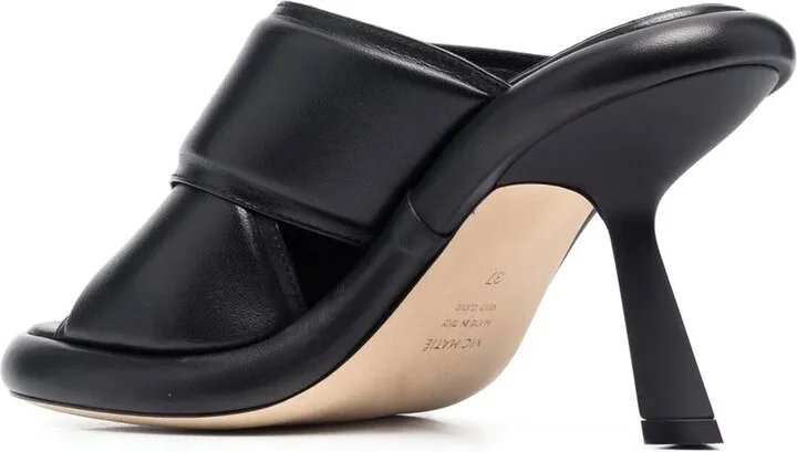 Crossover-Strap Leather Sandals - Image 3