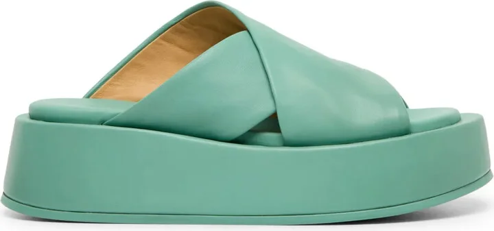 Crossover-Strap Platform Sandals