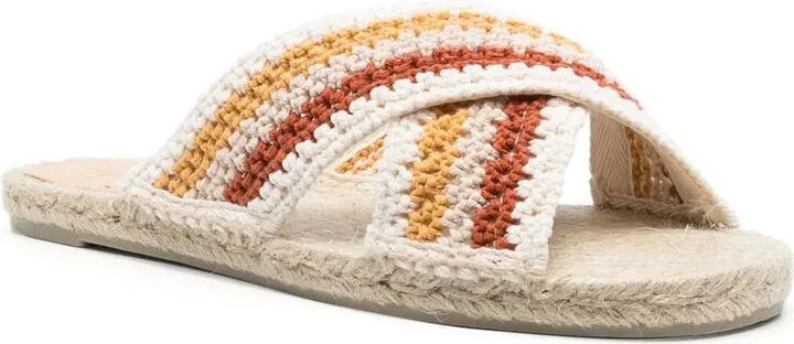 Crossover-Strap Raffia Espadrilles - Image 2