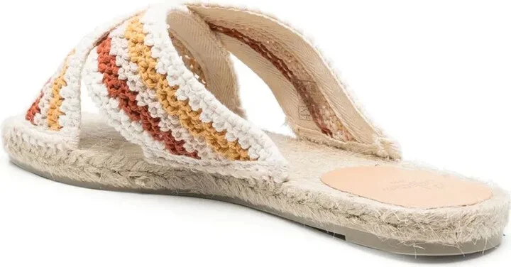 Crossover-Strap Raffia Espadrilles - Image 3