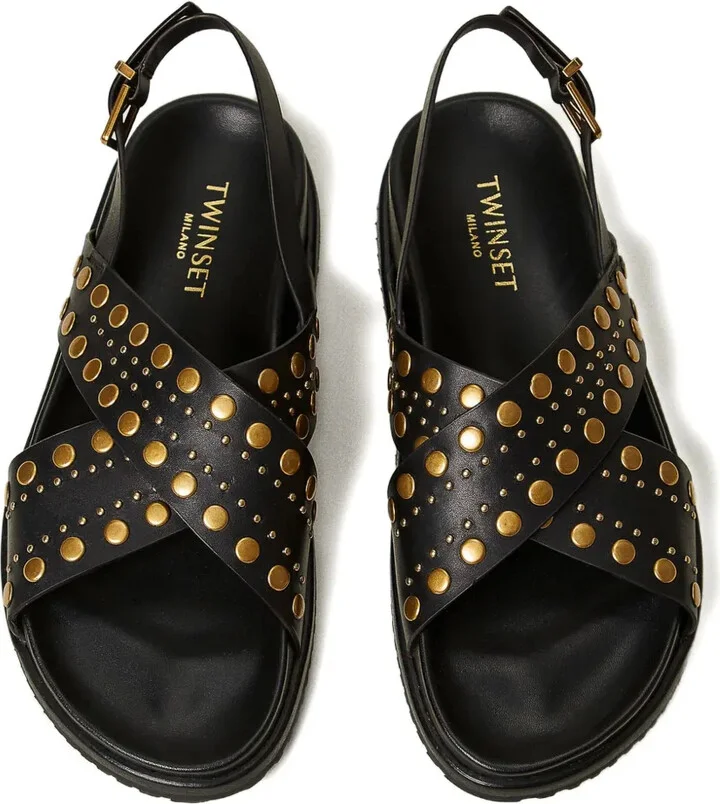 Crossover Strap Sandals - Image 2