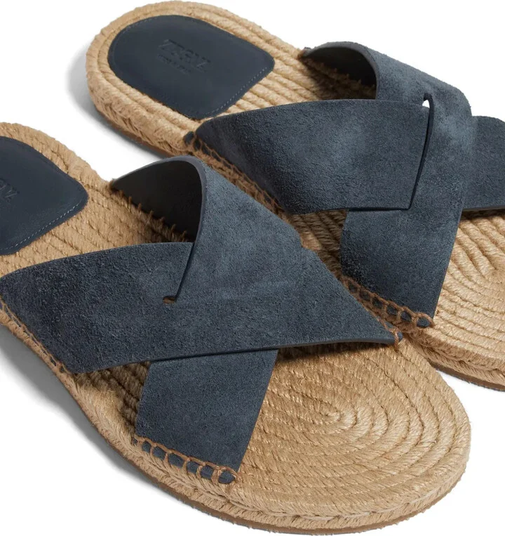Crossover-Strap Suede Espadrilles - Image 5
