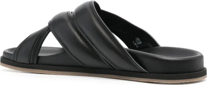 Crossover-Straps Leather Sandals - Image 3