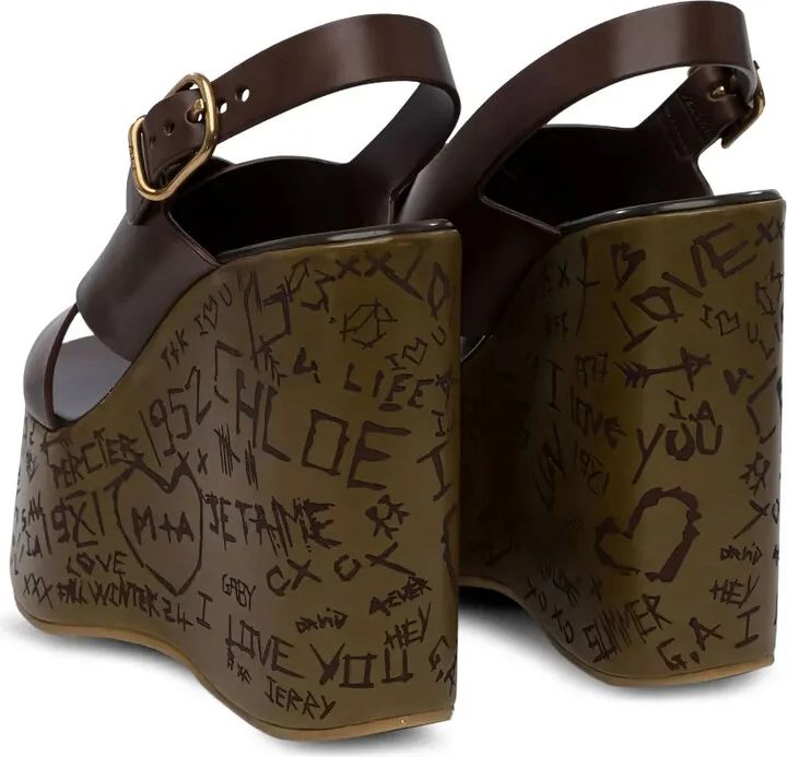 Crossover Wedge Sandals - Image 3