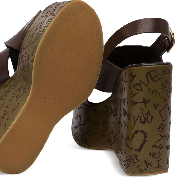 Crossover Wedge Sandals - Image 5
