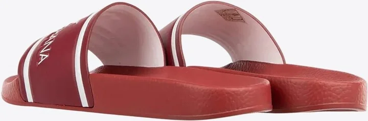 Crown Logo Leather Slides - Image 2