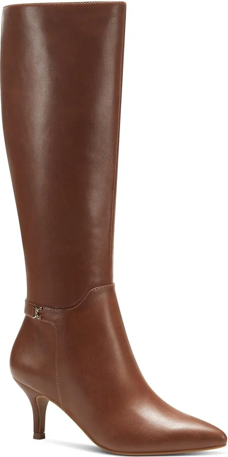 Cruelaa Womens Faux Leather Tall Knee-High Boots