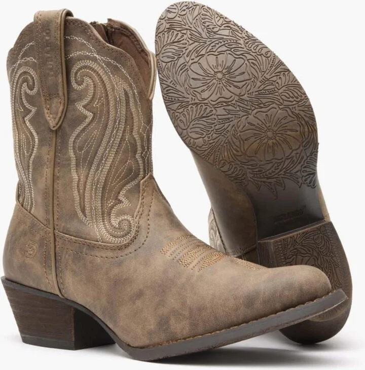 Crush by Durango Women's Distressed Shortie Western Boot - Image 2
