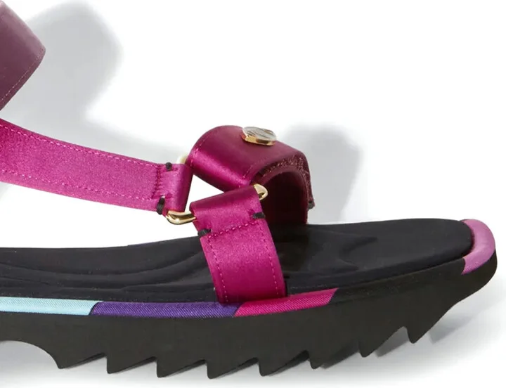 Crush logo-plaque flat sandals - Image 2