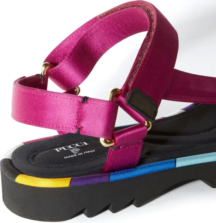 Crush logo-plaque flat sandals - Image 4
