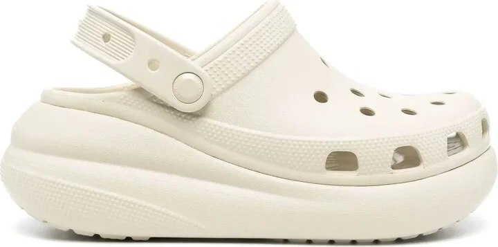 Crush slingback clogs