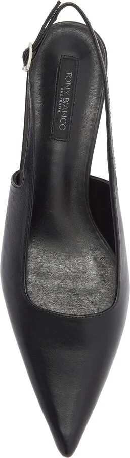 Crush Slingback Pointed Toe Kitten Heel Pump - Image 5