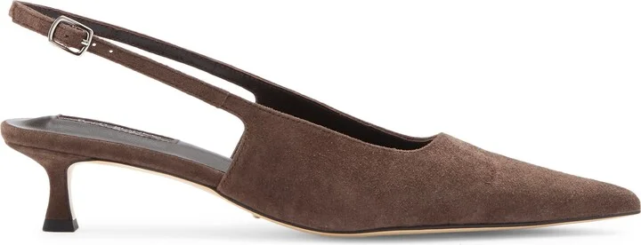 Crush Slingback Pointed Toe Kitten Heel Pump - Image 9