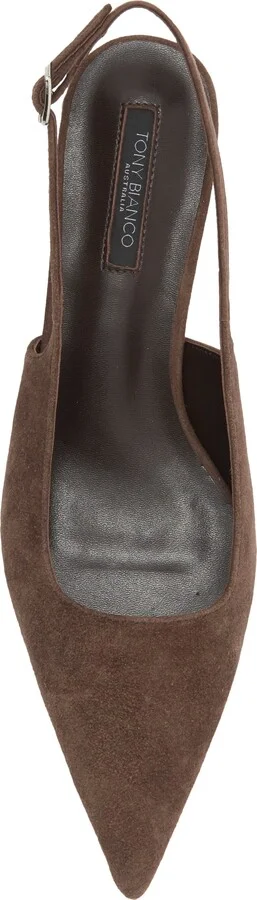 Crush Slingback Pointed Toe Kitten Heel Pump - Image 11