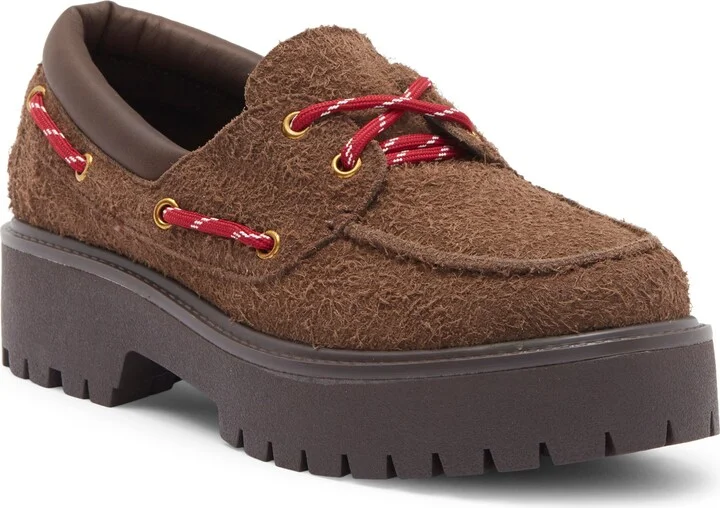 Crushed-T Platform Loafer