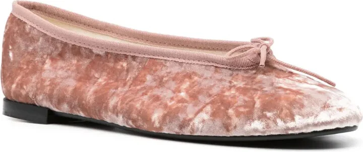 Crushed Velvet Ballerina Shoes - Image 2