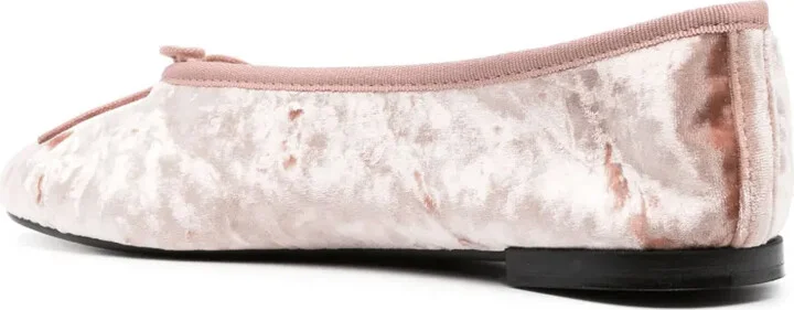 Crushed Velvet Ballerina Shoes - Image 3