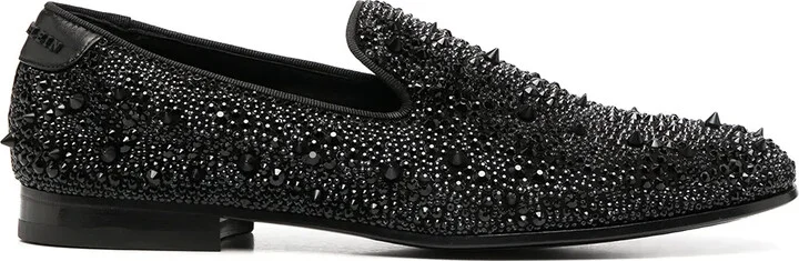 Crystal-Accented Moccasins
