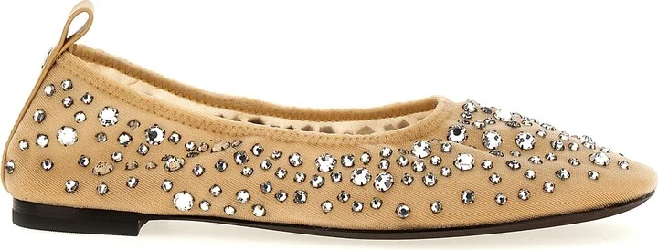 Crystal Ballet Flats
