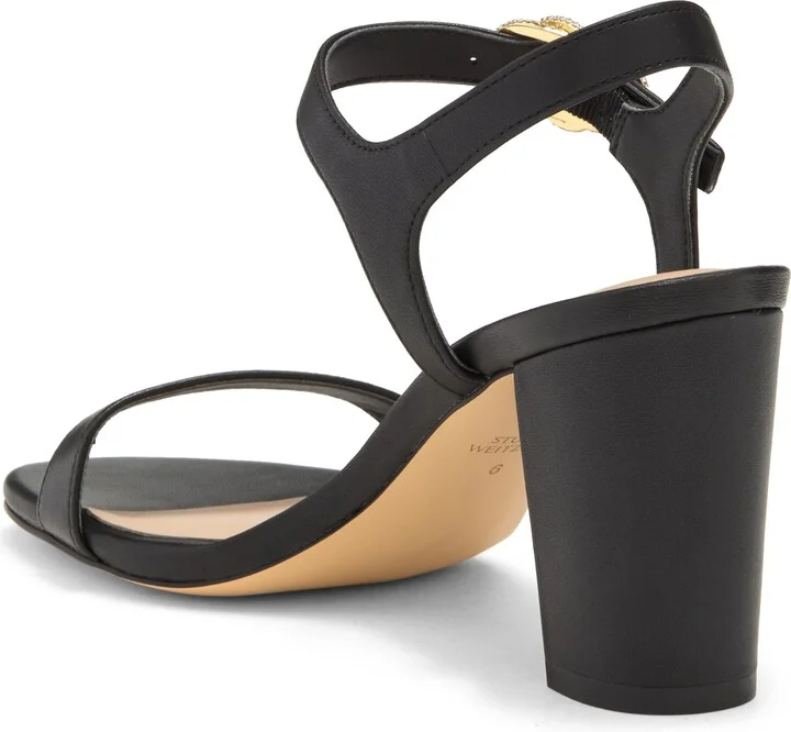 Crystal Buckle 75 Block Heel Sandal - Image 7