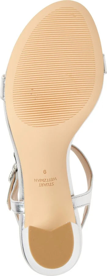 Crystal Buckle 75 Block Heel Sandal - Image 6