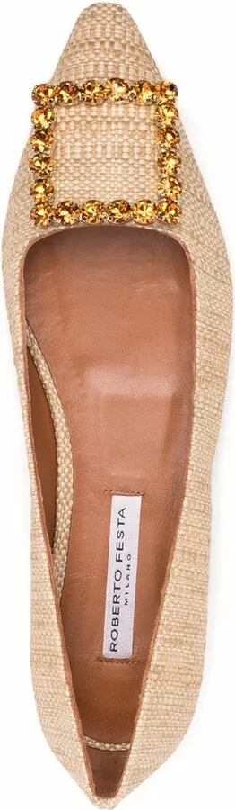 Crystal-Buckle Ballerina Shoes - Image 4