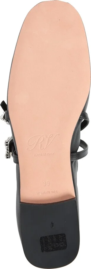 Crystal Buckle Double Strap Ballerina Mary Jane Flat - Image 6