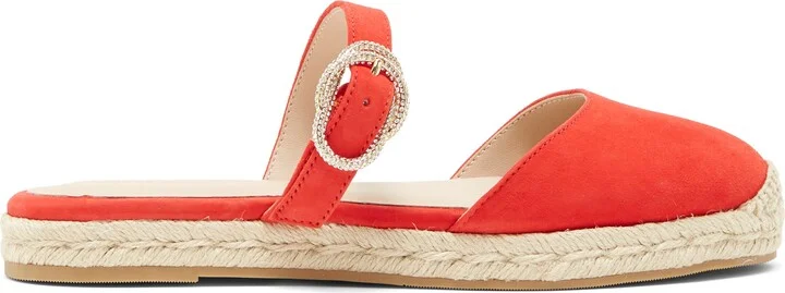 Crystal Buckle Espadrille Mule - Image 3