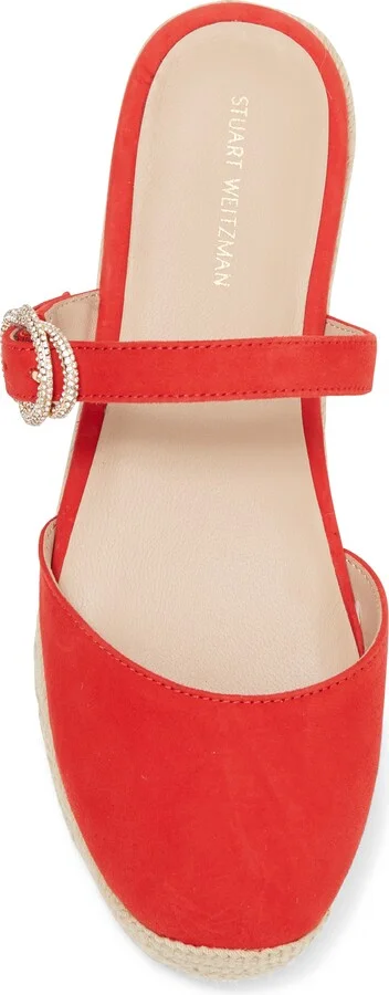 Crystal Buckle Espadrille Mule - Image 4