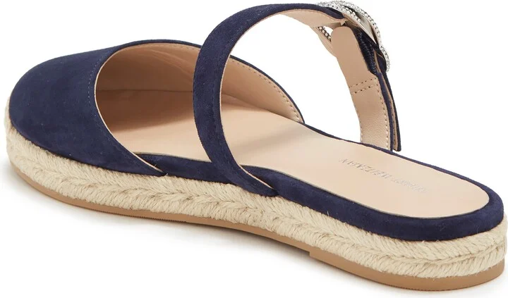 Crystal Buckle Espadrille Mule - Image 7