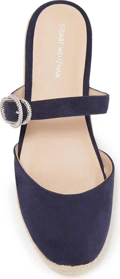 Crystal Buckle Espadrille Mule - Image 9