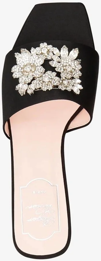 Crystal Buckle Flat Mules - Image 2