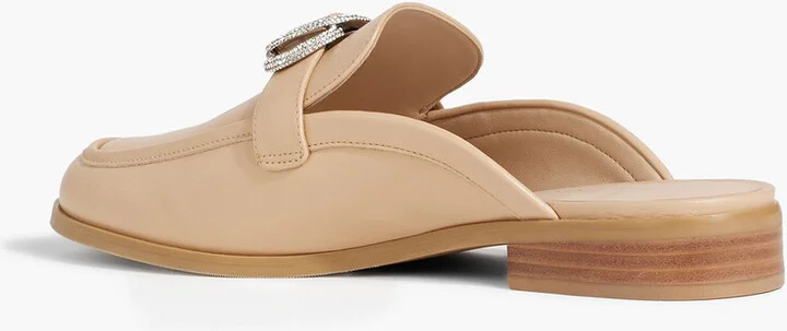 Crystal Buckle leather mule - Image 3