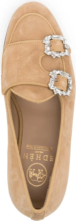 Crystal Buckle Loafers - Image 4