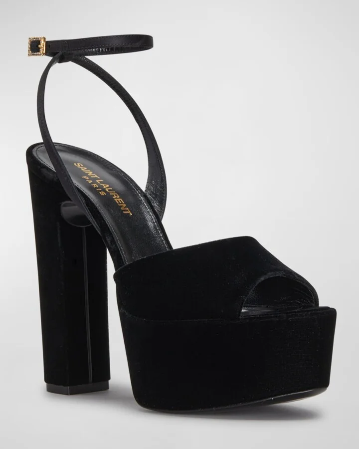Crystal-Buckle Platform Sandals - Image 2