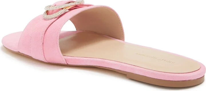 Crystal Buckle Slide Sandal - Image 2