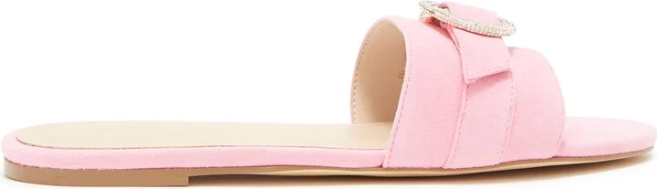 Crystal Buckle Slide Sandal - Image 3